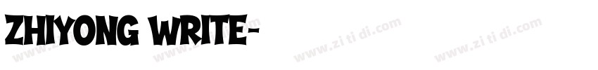 zhiyong write字体转换